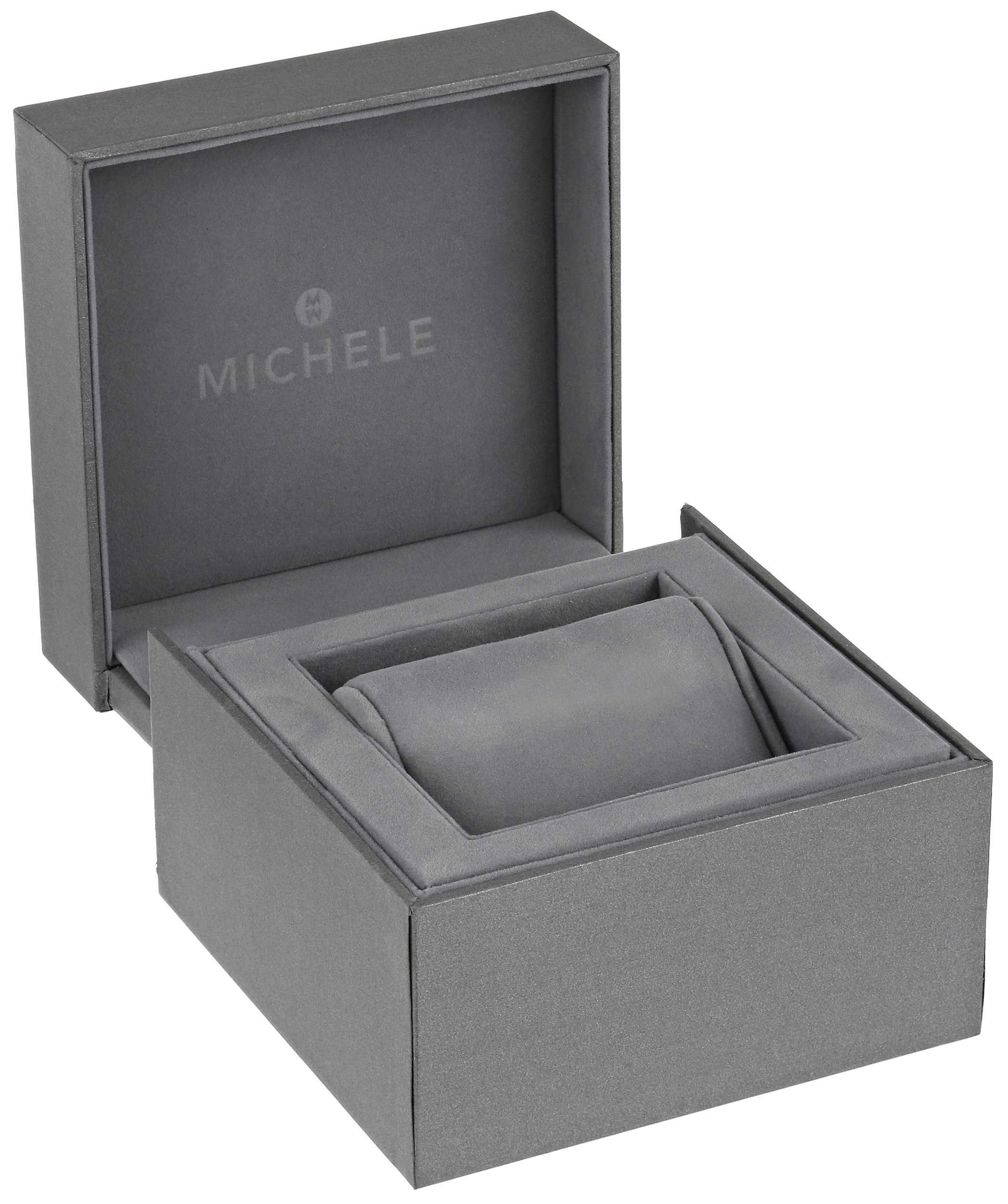 MICHELE Women's MWW02A000508 Urban Mini Analog Display Swiss Quartz Silver Watch