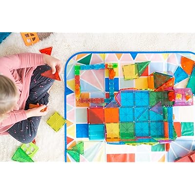 MAGNA-TILES Storage Bin & Interactive Play-Mat, The ORIGINAL Magnetic  Building Brand