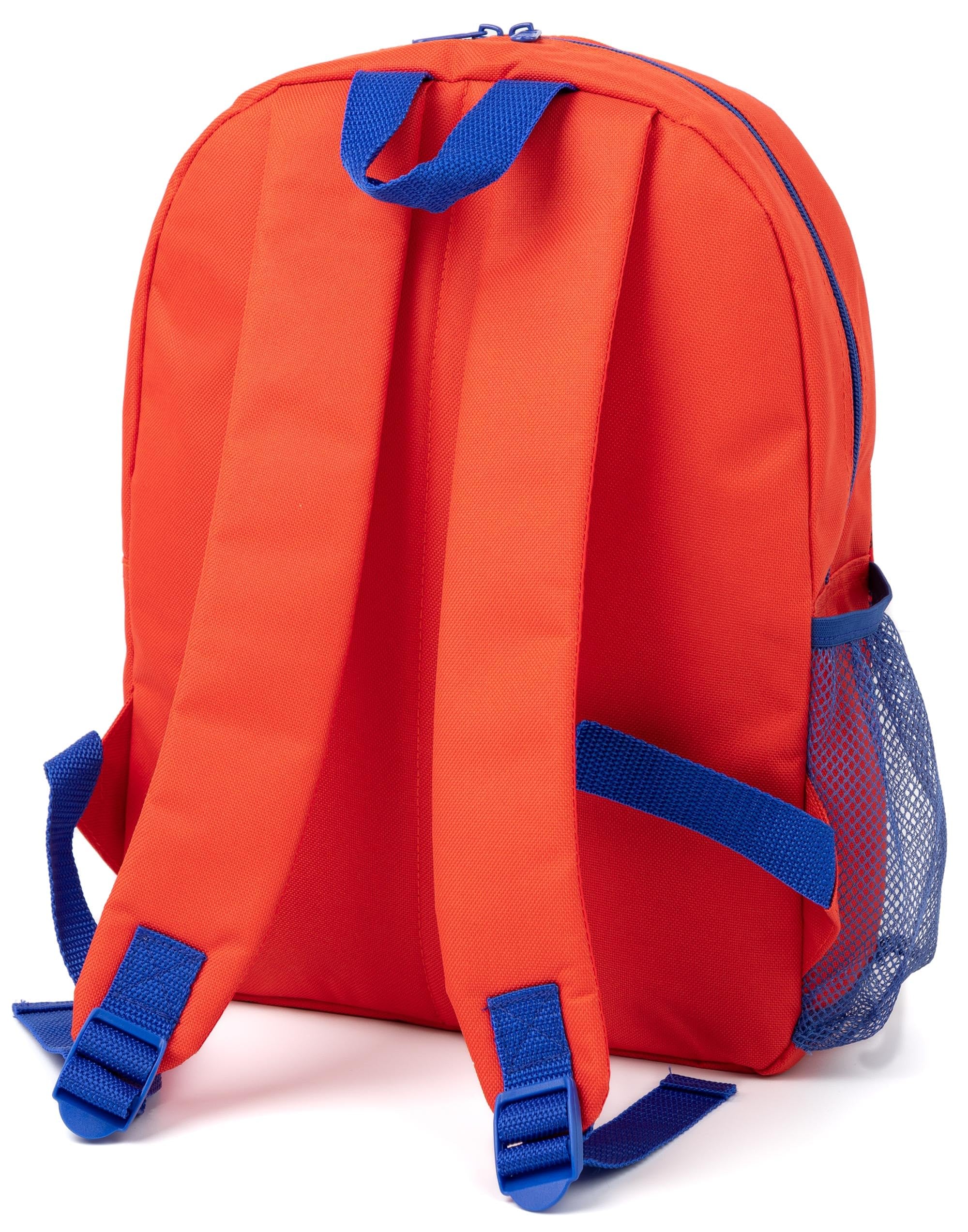 Marvel Spider-Man 4 Piece Backpack Set Kids | Boys Girls Superhero Spider Web Red Rucksack Lunch Bag Pencil Case Water Bottle