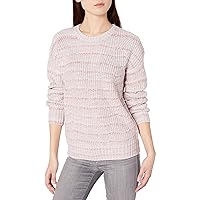 Lucky Brand Womens Marled Scoop Neck Sweater