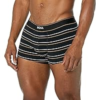 BOSS Men's Stripe Design Cotton Stretch Trunk
