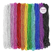 200PCS Mardi Gras Beads, 33