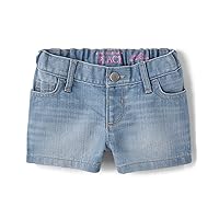 The Children's Place baby girls Jean Shortie Shorts