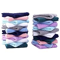 24 Pack Baby Washcloths - Ultra Soft Absorbent Wash Cloths for Baby and Newborn, Gentle on Sensitive Skin for Face and Body, 8