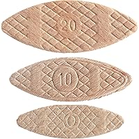 Trend 100pcs Beechwood Joining Biscuits Variety Pack (No. 0, 10, 20) for Woodworking, Joinery, and Furniture Framing, BSC/MIX/100
