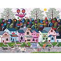 Buffalo Games - Silver Select - Charles Wysocki - Confection Street - 1000 Piece Jigsaw Puzzle for Adults Challenging Puzzle Perfect for Game Nights - Finished Size is 26.75 x 19.75