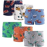 Finihen Boys Boxer Briefs Baby Soft Cotton Toddler Dinosaur Underwear Children Truck Panties