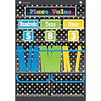 Teacher Created Resources Chalkboard Brights Place Value Pocket Chart (TCR20804)