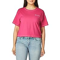 Champion Women's Cropped Tee Contrast Stich