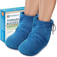Microwaveable Booties and Feet Warmers - Deep-penetrating Heat for Relieving Foot Stiffness, Sore Muscles and Joints, Achilles tendinitis, Plantar Fasciitis - Slippers for Women & Men