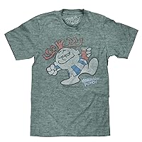 Tee Luv Men's Big and Tall Hawaiian Punch T-Shirt - Novelty Punchy Mascot Shirt