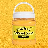 READY 2 LEARN Colored Sand - Golden Yellow - 2.2 lbs - Play Sand for Kids - Perfect for Wedding Unity Ceremonies, Crafts, Sensory Bins and Vase Filler