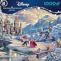 Disney - Thomas Kinkade - Beauty & The Beast Winter Enchantment - 1000 Piece Jigsaw Puzzle