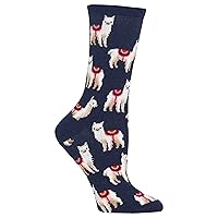 Hot Sox Women's Funny Animal Crew Socks-1 Pair Pack-Cool & Cute Wordplay Novelty Gifts