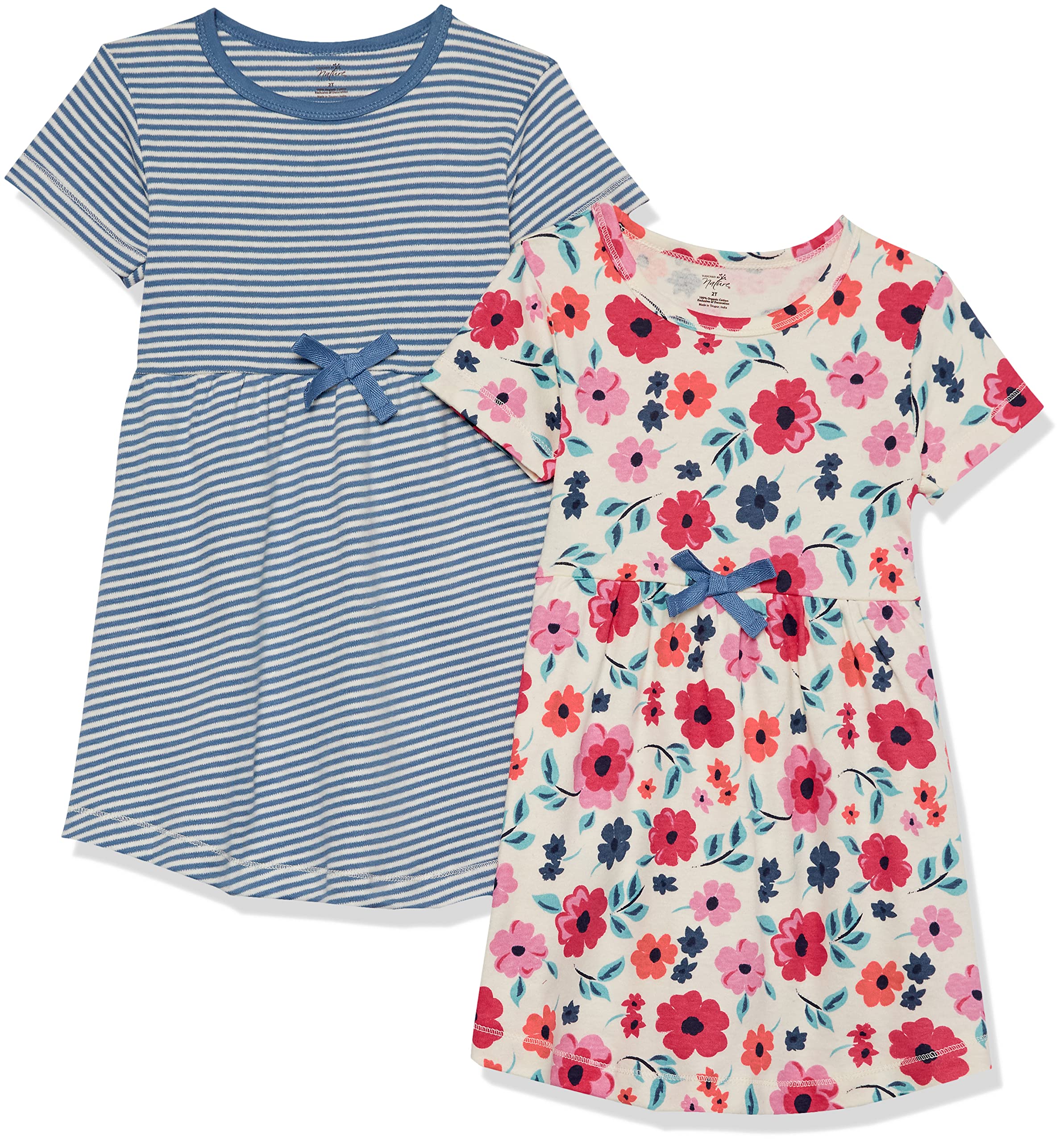 Touched by Nature Girls, Toddler, Baby and Womens Organic Cotton Short-Sleeve and Long-Sleeve Dresses