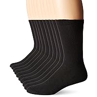 Hanes Mens 10-Pack Freshiq Cushion Crew Socks