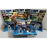 Lego Dimensions Fun Pack Bundle 4 packs: Legolas, Ninjago Sensei Wu, Chima Cragger, Bad Cop
