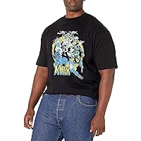 Marvel Big & Tall Classic Vintage Xmen Men's Tops Short Sleeve Tee Shirt, Black, 3X-Large