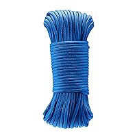 550 Type III Paracord, 7-Strand Core, High Strength - 5/32 Inch x 100 Foot (4mm x 30m), Blue