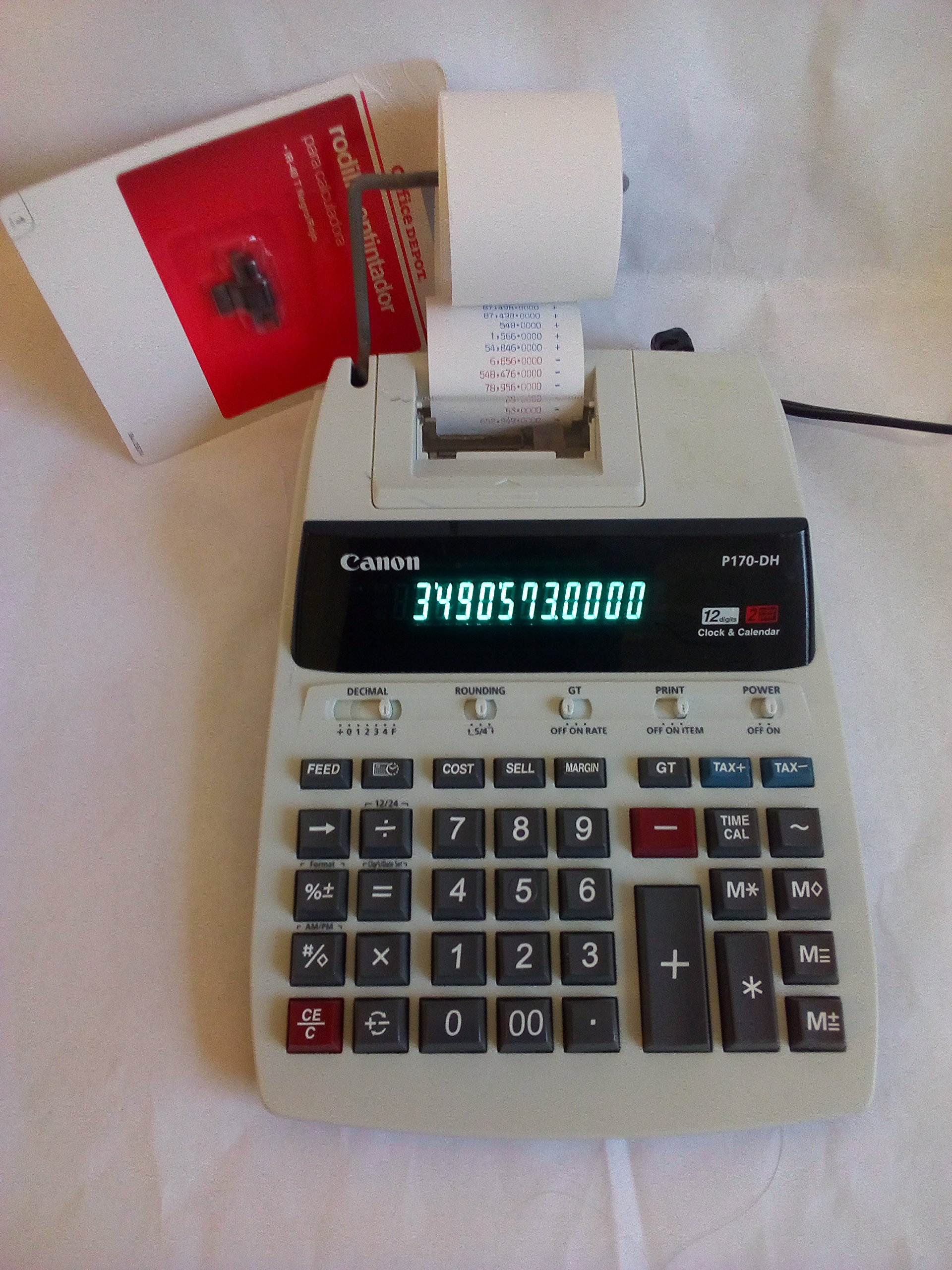 CNMP170DH3 - Canon P170DH3 Two-Color Roller Printing Calculator