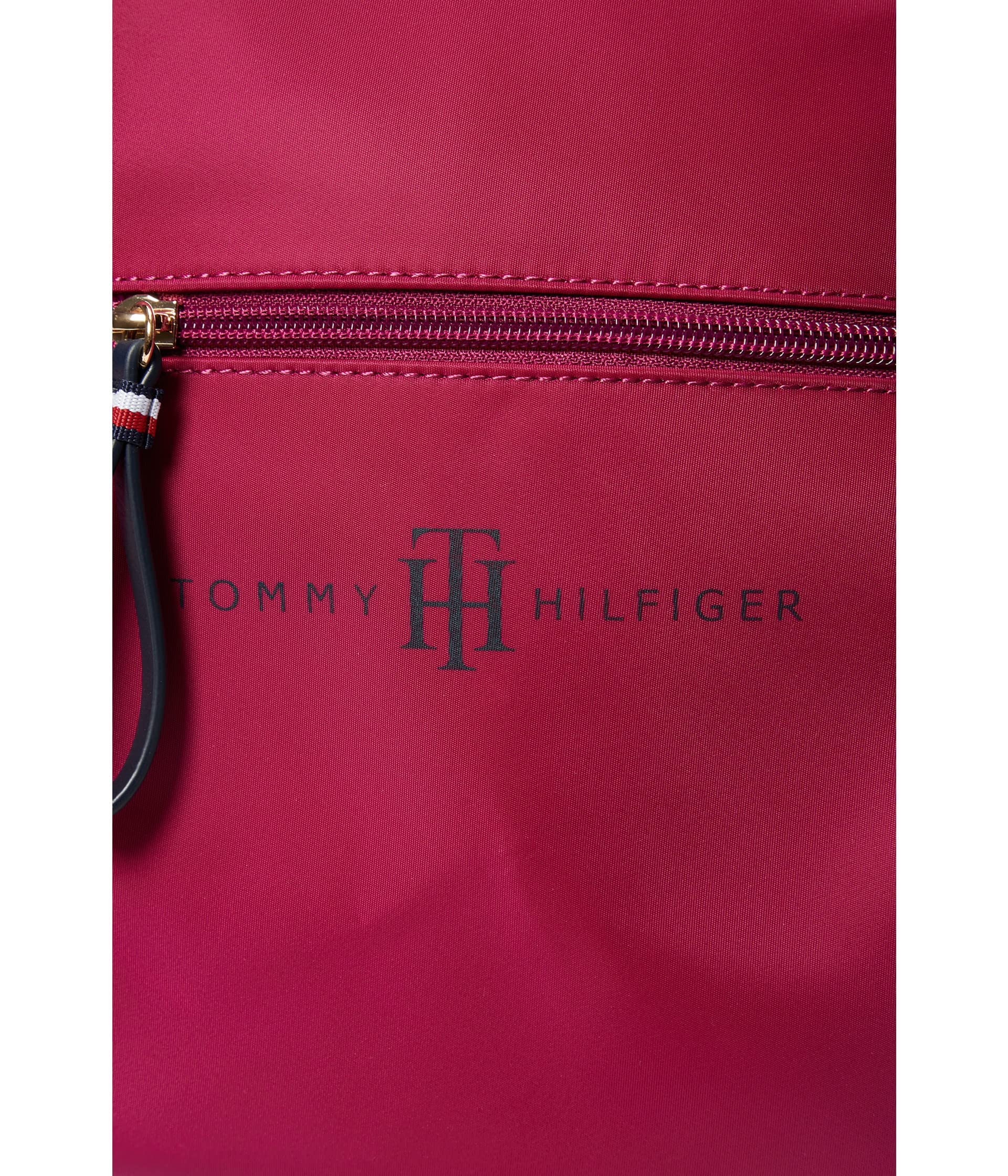 Tommy Hilfiger Jennifer II Small Backpack Smooth Nylon Italian Wine One Size