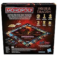 Monopoly House of the Dragon Edition Board Game | Based on the Hit TV Series | Ages 17 and Up | 2 to 6 Players | Strategy Games (Amazon Exclusive)