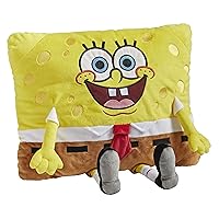 Nickelodeon Spongebob Squarepants 16” Stuffed Animal Toy, Yellow, Brown, White, Red, Black, Grey