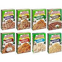 Tony Chachere's Base and Dinner Mix Variety 8 Pack Bundle - Red Beans and Rice, Gumbo, Dirty Rice, Original Chili, Etouffee, Jambalaya, Alfredo Sauce, and Butter & Herb Rice