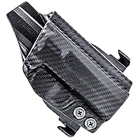 Rounded OWB Paddle KYDEX Holster | 'Posi-Click' Retention | Custom Fit | Adjustable Cant | 100% US Made | CF BLK