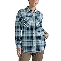 ATG by Wrangler Women's Long Sleeve Campsite Button-Down Tunic Shirt