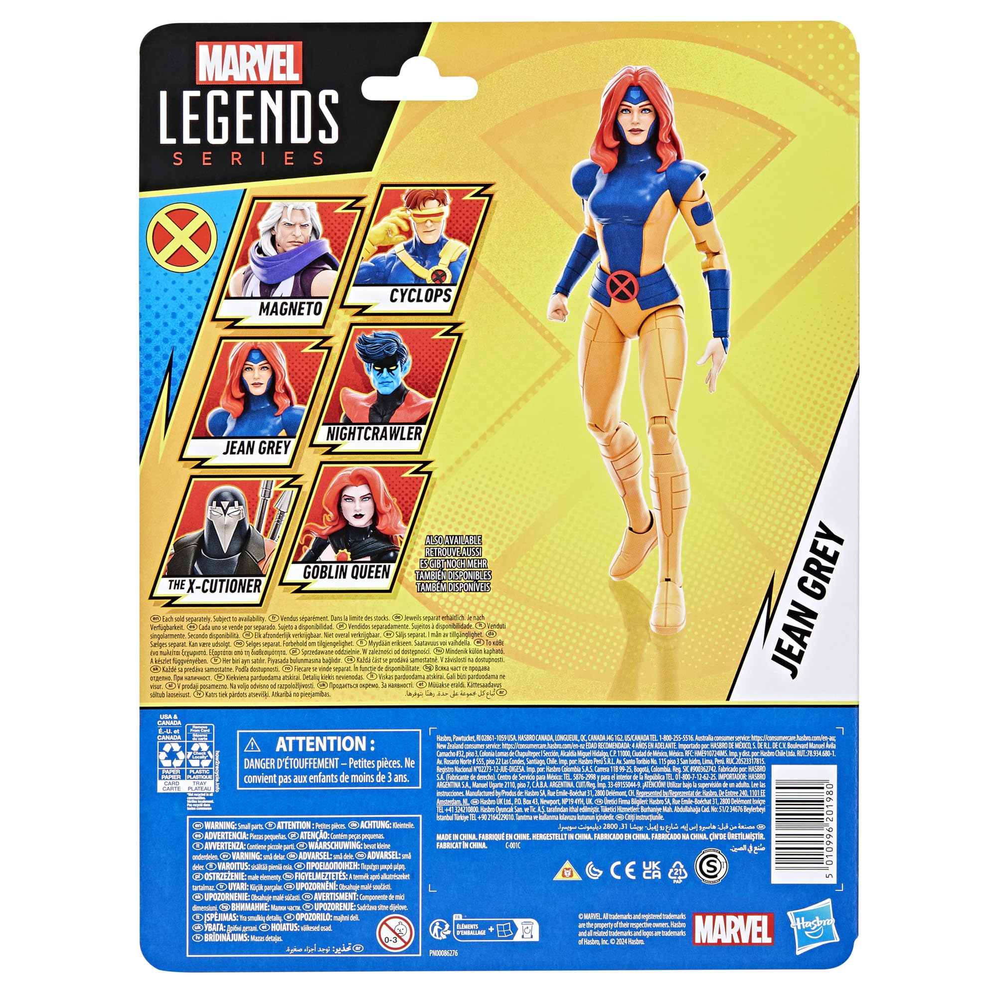 Marvel Legends Series Jean Grey, X-Men ‘97 Collectible 6-Inch Action Figure