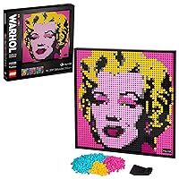 LEGO Art Andy Warhol’s Marilyn Monroe 31197 Collectible Building Kit for Adults; an Excellent Gift for Adults to Make Stunning Wall Art at Home and Who Love Creative Building (3,341 Pieces)