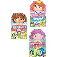 Sticker Activity Book Set with Full-Color Sticker Pages, My Dress Up Sticker Book for Toddlers and Kids, Sticker Book for Girls with Mermaid, Princess, and Playmate Characters (Ages 3 and Up)