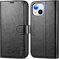TUCCH Wallet Case for iPhone 14, [RFID Blocking] [4 Card Slots] TPU Interior Protective Case, Magnetic Folio Shockproof PU Leather Stand Flip Cover Compatible with iPhone 14 6.1 5G, Textured Black