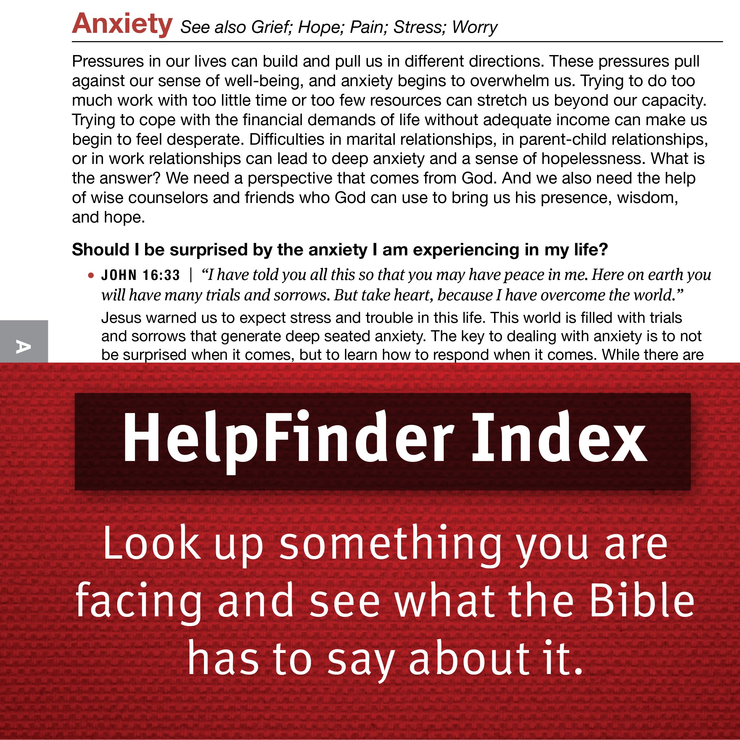 Tyndale HelpFinder Bible NLT (Red Letter, Softcover): God’s Word at Your Point of Need): God’s Word at Your Point of Need