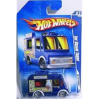 2009 HW City Works Blue Ice Cream Truck w/ 10 SPS (7 of 10) #113/190 1:64 Scale