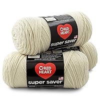 RED HEART Super Saver 3-Pack yarn, ARAN 3 Pack