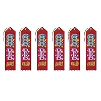 Good Deed Award Ribbons, 2 by 8-Inch, 6-Pack