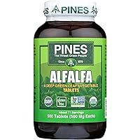Organic Alfalfa, 500 Count Tablets