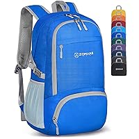 ZOMAKE Lightweight Packable Backpack 30L - Foldable Hiking Backpacks Water Resistant Compact Folding Daypack for Travel(Dark Blue)
