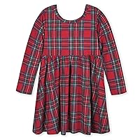 Gerber Baby-Girls Toddler Buttery-Soft Long Sleeve Twirl Dress With Viscose Made With Eucalyptus