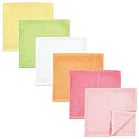 Baby Rayon from Bamboo Burpcloth 6pk, Citrus, One Size