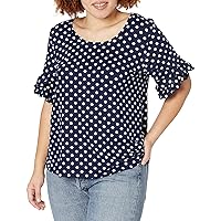 Star Vixen Women's Ruffle Tulip Sleeve Casual Top