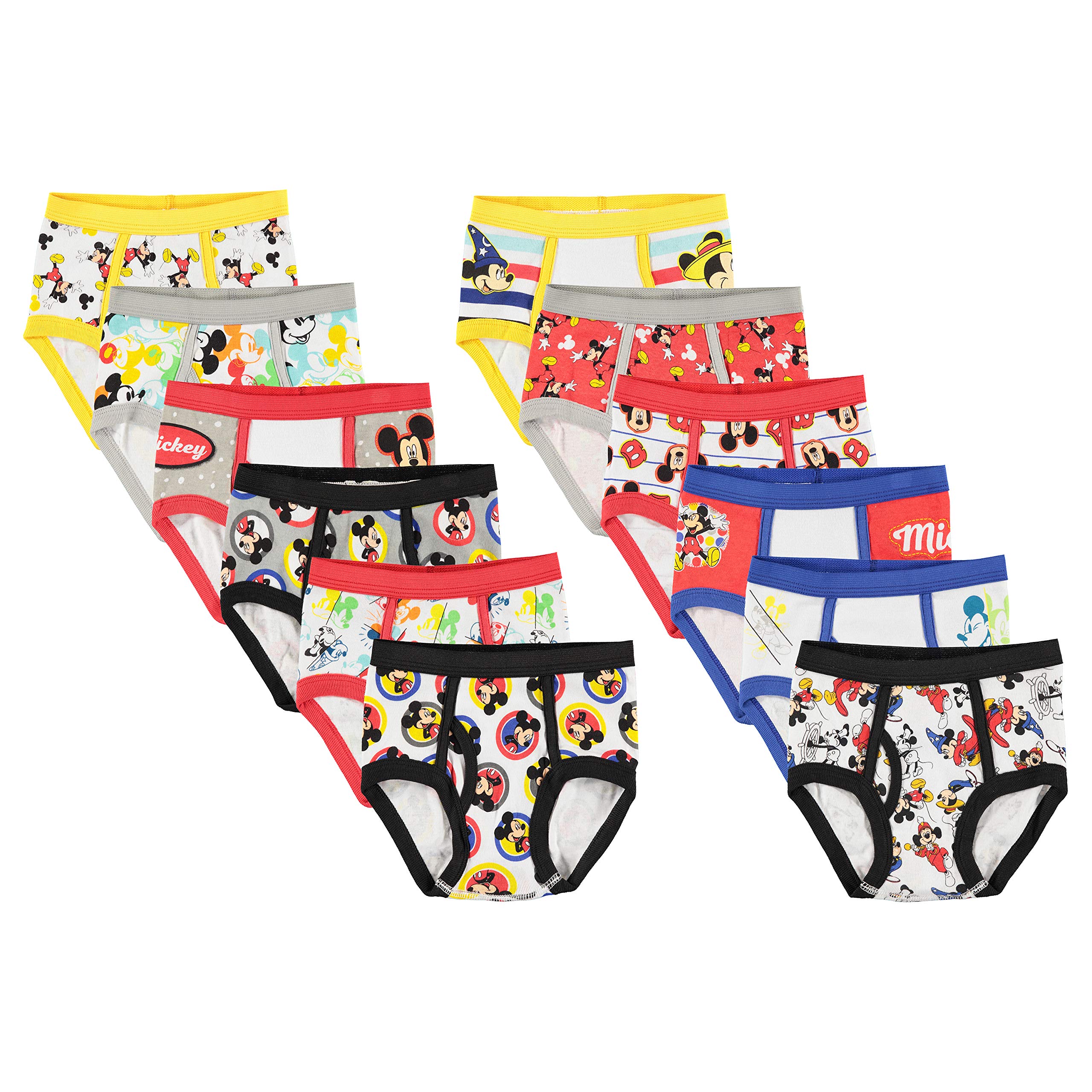 Disney Girls' Toddler Boys' Mickey Mouse 12-Days of Surprise Underwear Makes Potty Training Fun
