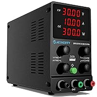 DC Power Supply Variable, 0-30V 0-10A Adjustable Switching DC Regulated Bench Power Supply with High Precision 4-Digit LED Display, 5V/2A USB Port, Coarse and Fine Adjustment SPS-3010