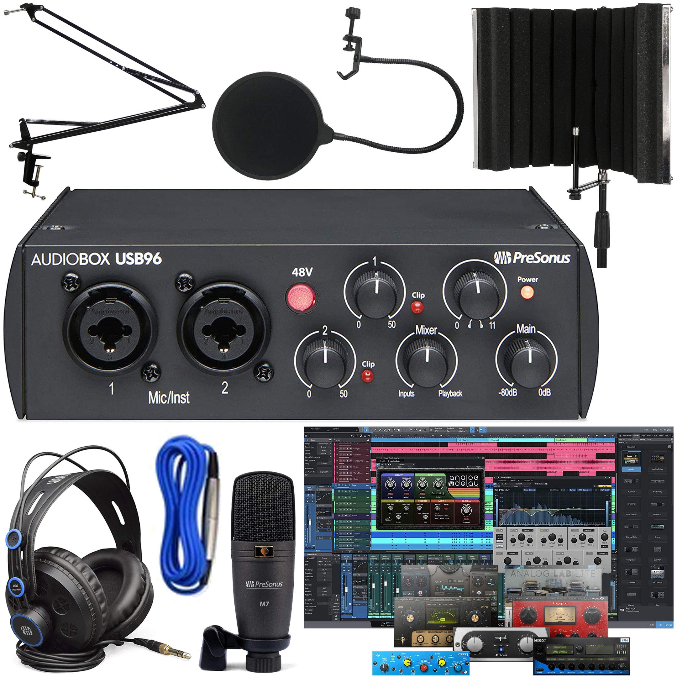 Mua PreSonus AudioBox 96 Studio with Headphones, Microphone, XLR, Pop