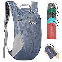 ZOMAKE Ultra Lightweight Packable Backpack 18L - Small Foldable Hiking Backpacks Water Resistant Folding Daypack for Travel(Navy Blue)