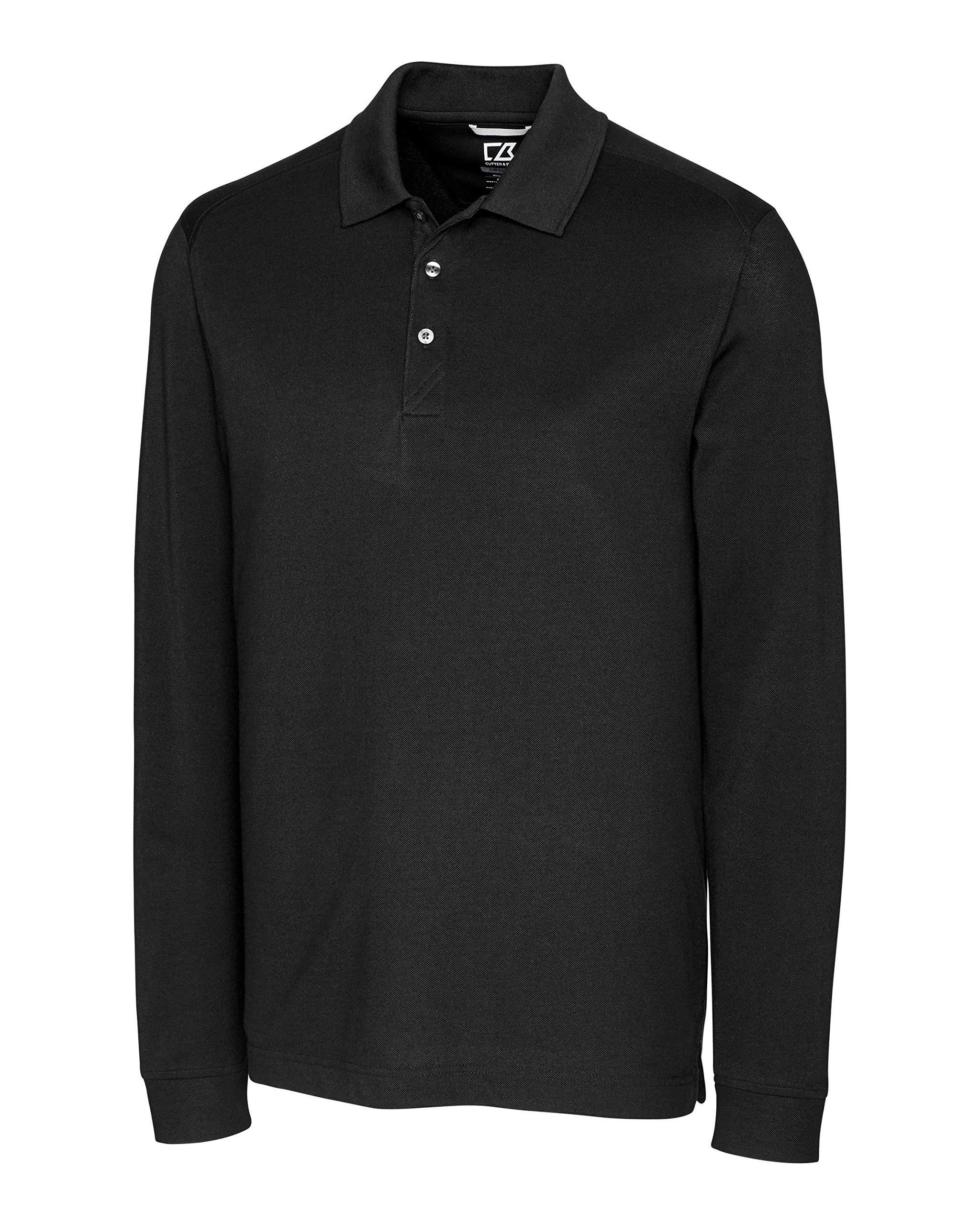 Cutter & Buck Men's 35+UPF, Long Sleeve Advantage Polo Shirt