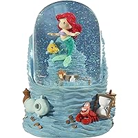 Precious Moments The Little Mermaid Musical Snow Globe | Disney Showcase The Little Mermaid Sea Treasures Ariel Resin/Glass Musical Snow Globe | Disney Decor