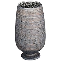 Arita Ware 467226C217 Pottery Kiln Tumbler, Beer Cup, Approx. 13.5 fl oz (400 ml), Crystal Gold Filled, Inner Silver, Made in Japan